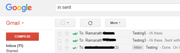 Double tick notifications on emails that has been read