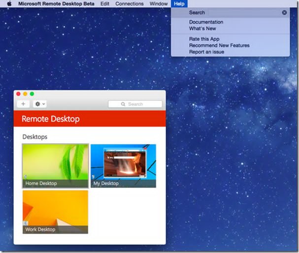 New Features in Microsoft Remote Desktop Preview App