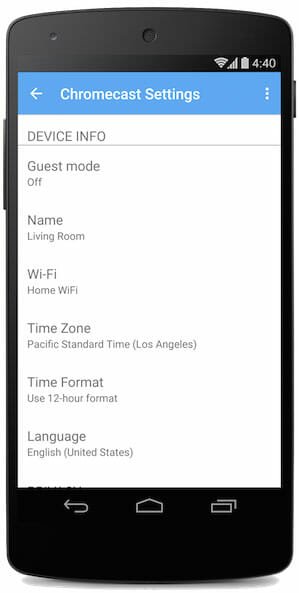 Open Guest Mode Settings