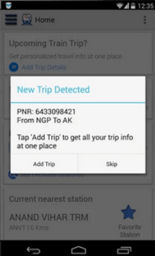 Rail Yatri Android App Auto-Detect New Trip
