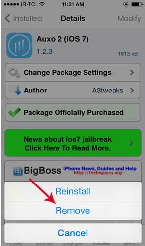 Remove-Cydia-Package