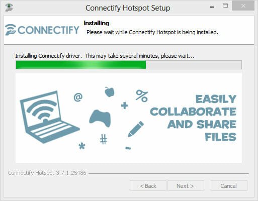 Run the Connectify Hotspot Setup Wizard.