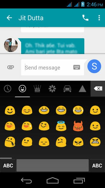 Send Emoji via Messenger