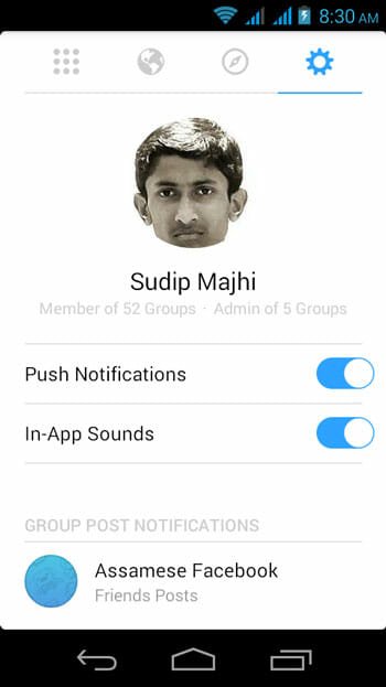 Settings of Facebook Groups