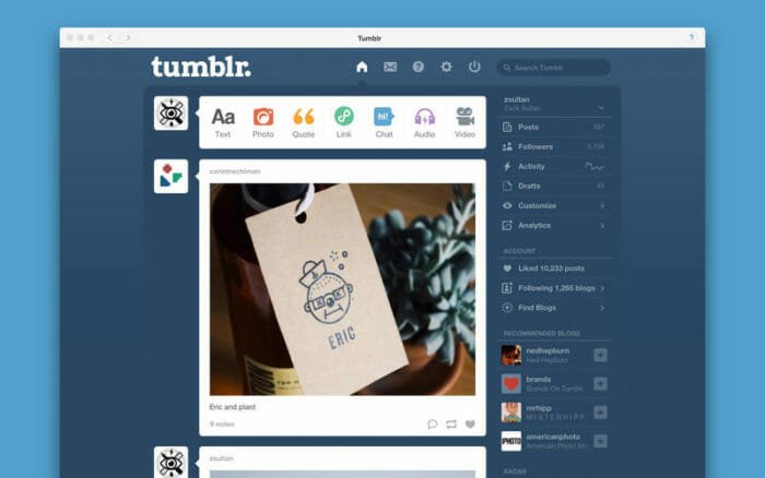 Tumblr скачать на компьютер