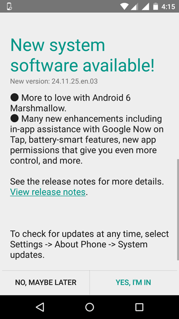 Update Moto G 3rd Gen to Android Marshmallow