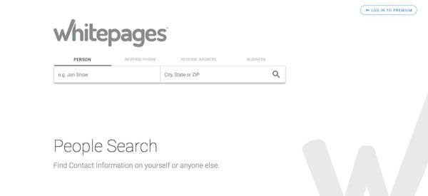 WhitePages Best people search engine to find anyone easily