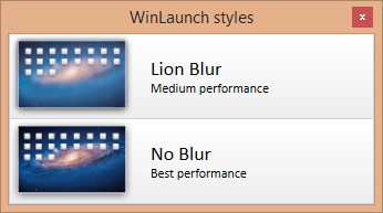 WinLaunch Starting option