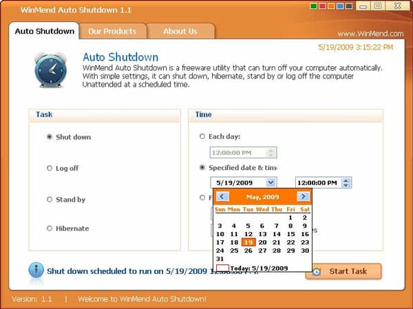 Winmend Auto Shutdown Best Ways to Shutdown Windows at Scheduled Time