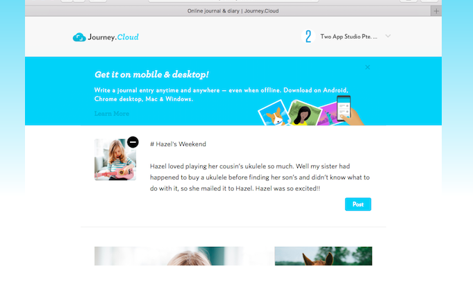 best video journal app - journey