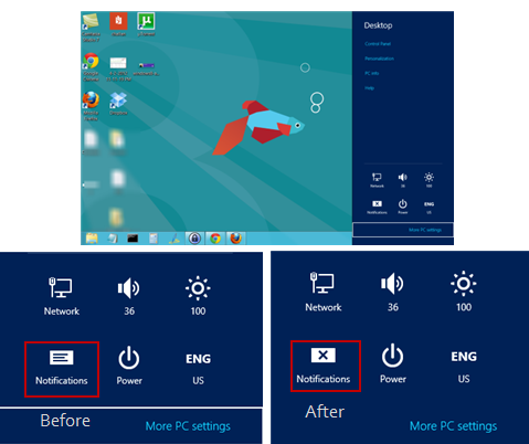 disable windows8 toaster notifications