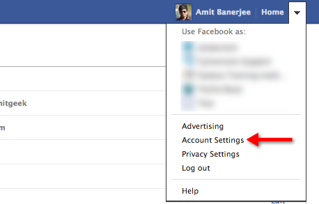 remove application permissions from Facebook account