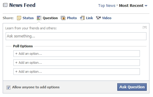 questions, polling, poll, facebook