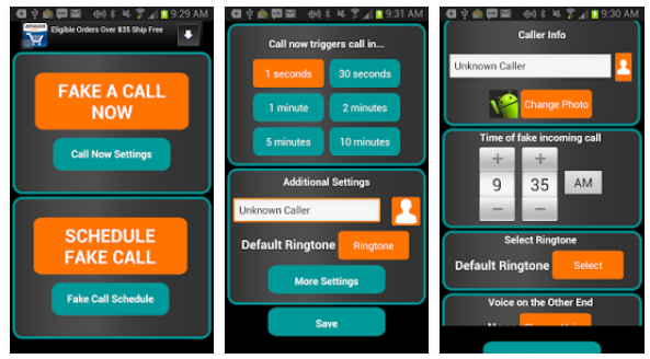 fake a call app