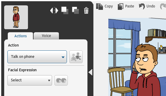 GoAnimate - Add Actions