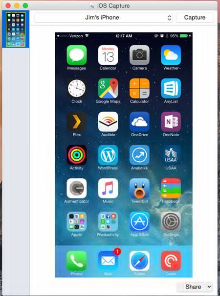 iOS Capture on Mac