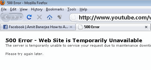 Solve 503 Error Website is temporarily unavailable