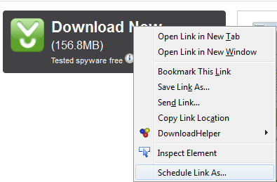 Schedule Firefox Downloads