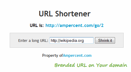 Branded URl shorteners
