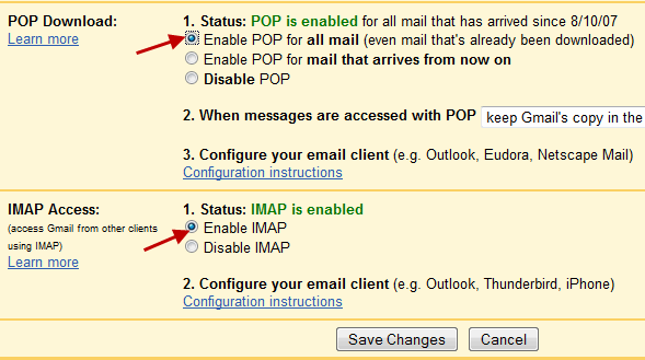 Configure Windows Live Mail For Gmail account