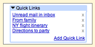 Quick Links - Gmail Labs