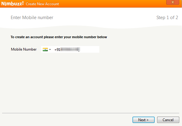 register your mobile number nimbuzz all in one chat messenger for pc