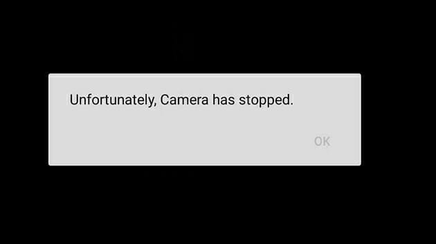 unfortunately camera has stopped working